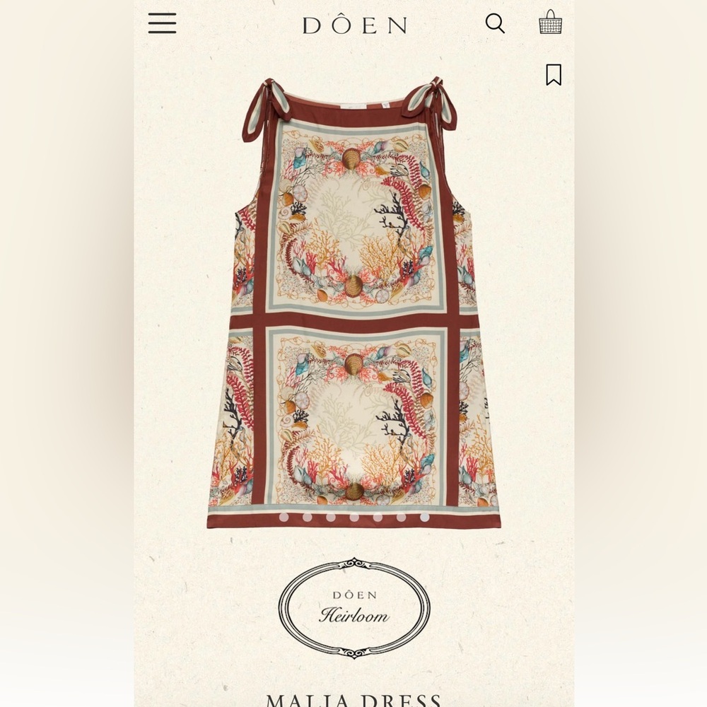 Doen MALIA DRESS from Heirloom Dress series size s
